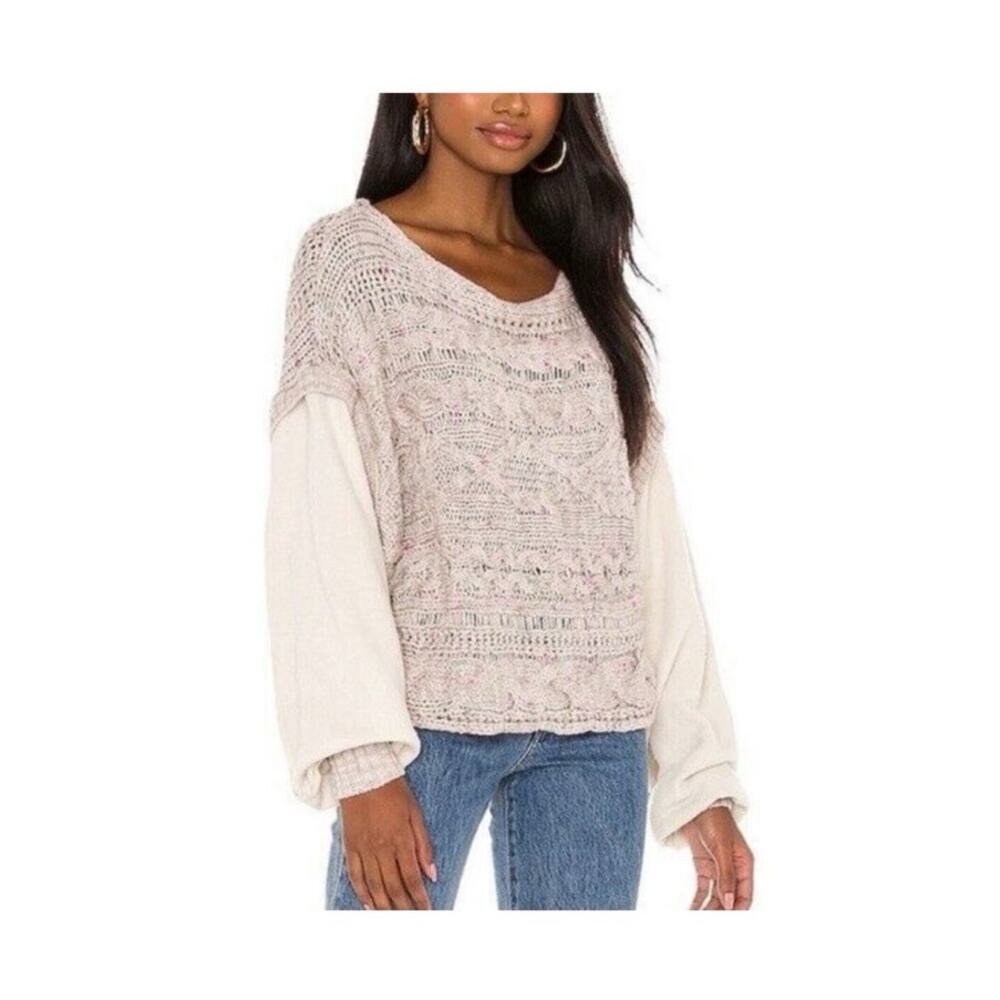Free People Honey Cable Pullover size XS